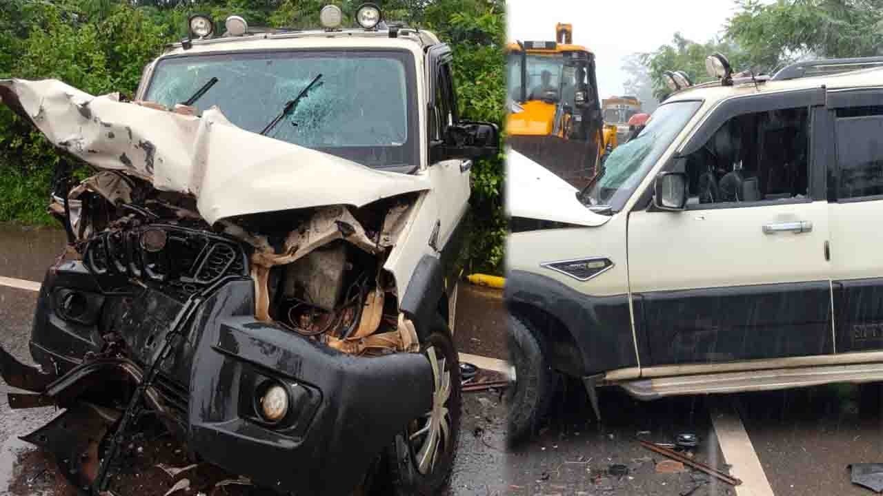 कोंडागांव में वन मंत्री केदार कश्यप के काफिले का सड़क हादसा