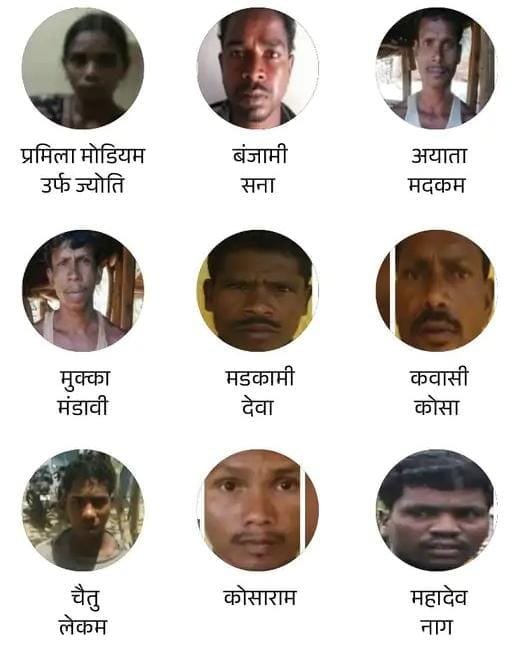 झीरम हमले के 10 आरोपी, जिन्हें सुनाई गई है फांसी की सजा