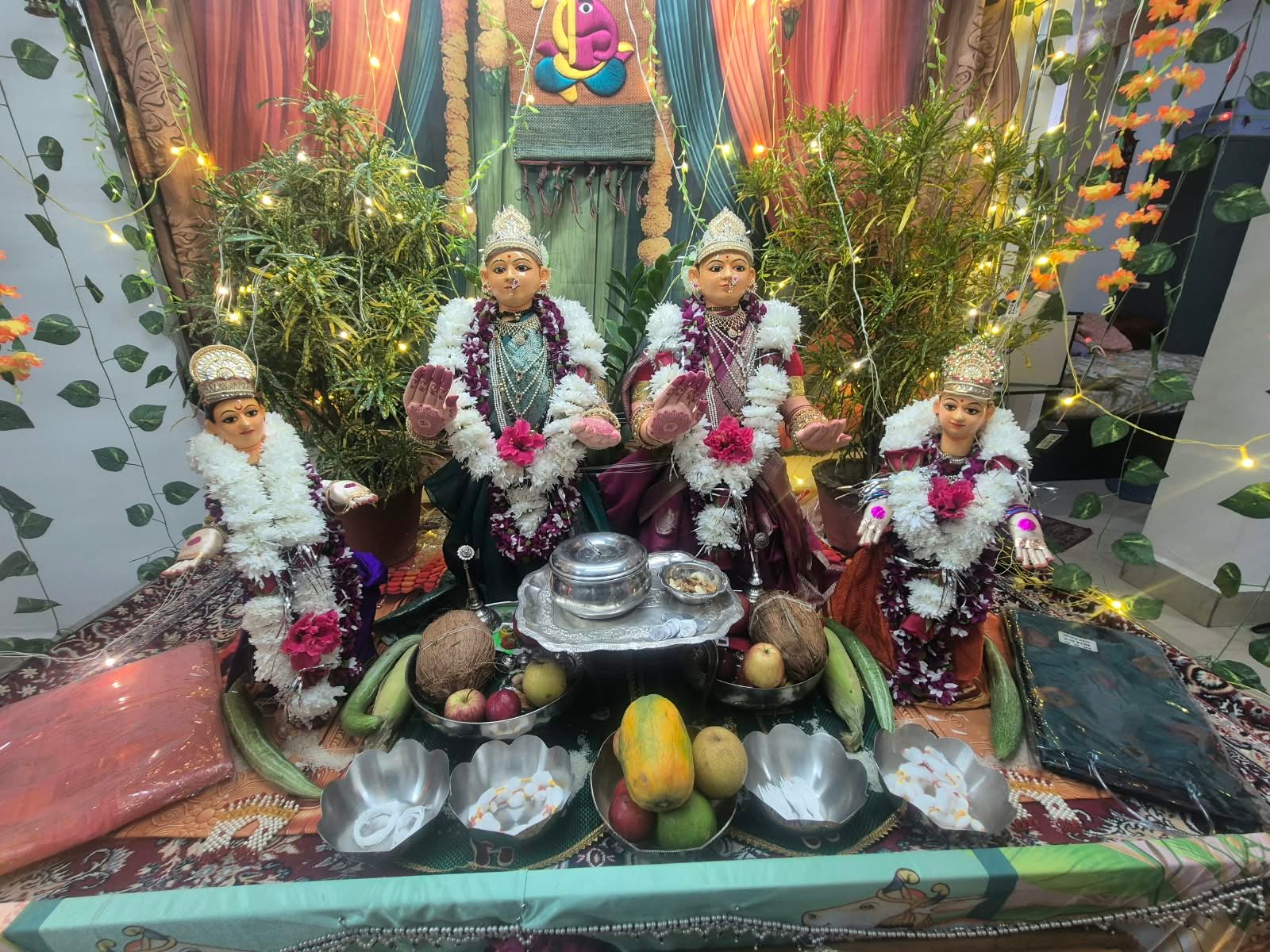 बिलासपुर में मराठी परिवारों ने किया महालक्ष्मी गौरी की पूजा