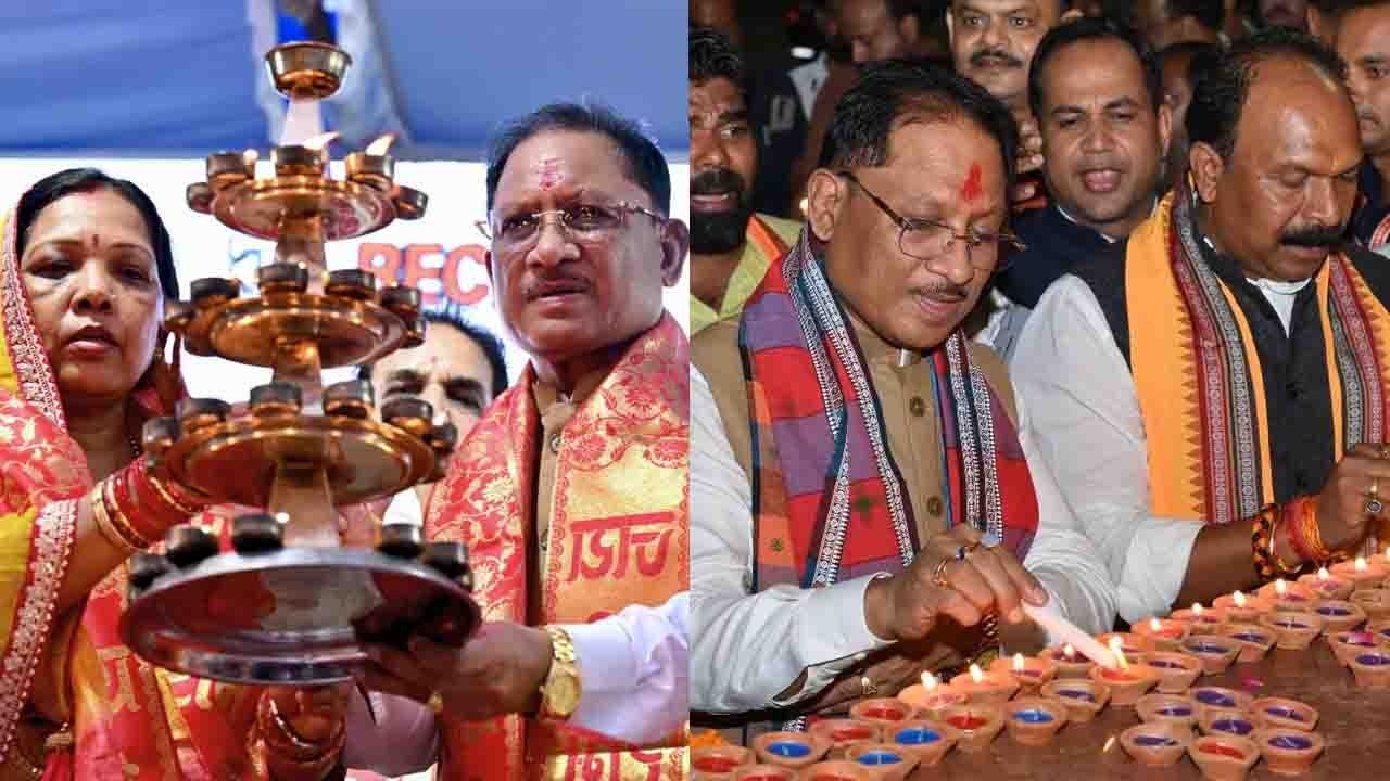 रायपुर के महादेव घाट पर सवा लाख दीपों के साथ आशीर्वाद का दीया कार्यक्रम