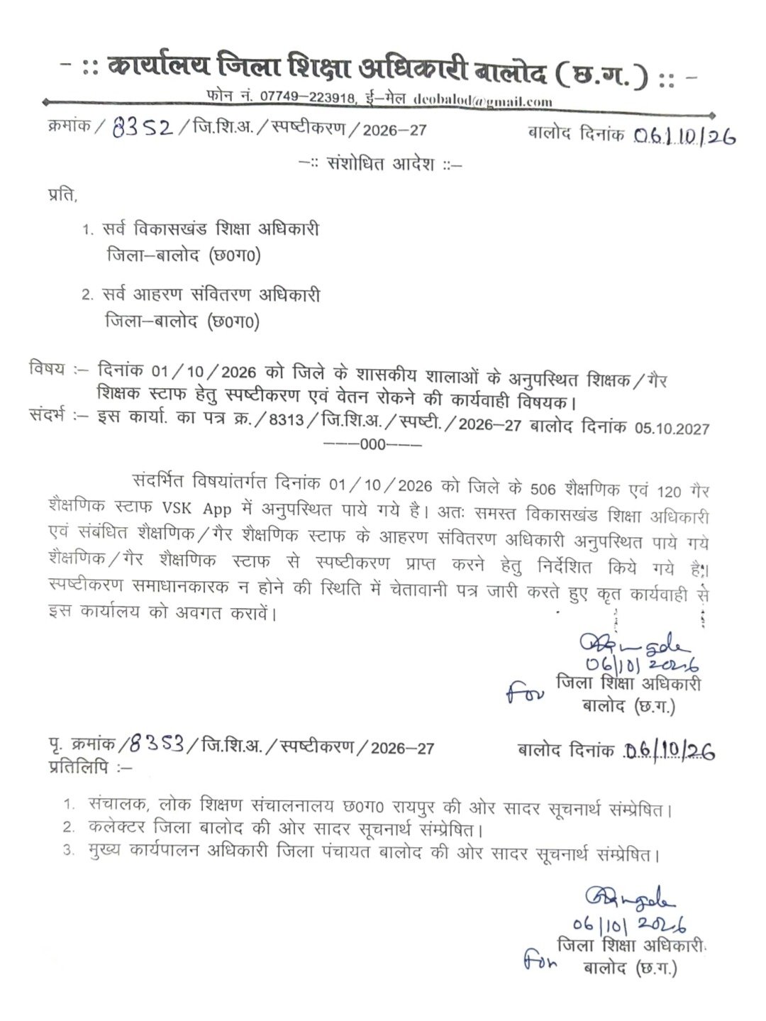 अनुपस्थित शिक्षकों पर बड़ी कार्रवाई की तैयारी