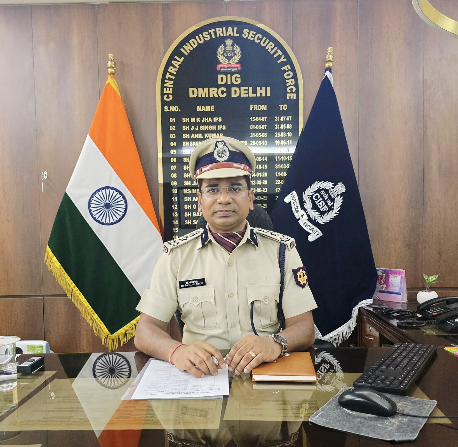Ips संतोष सिंह के नाम दर्ज हुई नयी जिम्मेदारी, मेट्रो सुरक्षा की संभाली कमान